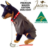 JACARU Wax Oil Skin Cotton Dog Coat Jacket Fully Lined Windbreaker Winter Vest