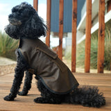 JACARU Wax Oil Skin Cotton Dog Coat Jacket Fully Lined Windbreaker Winter Vest