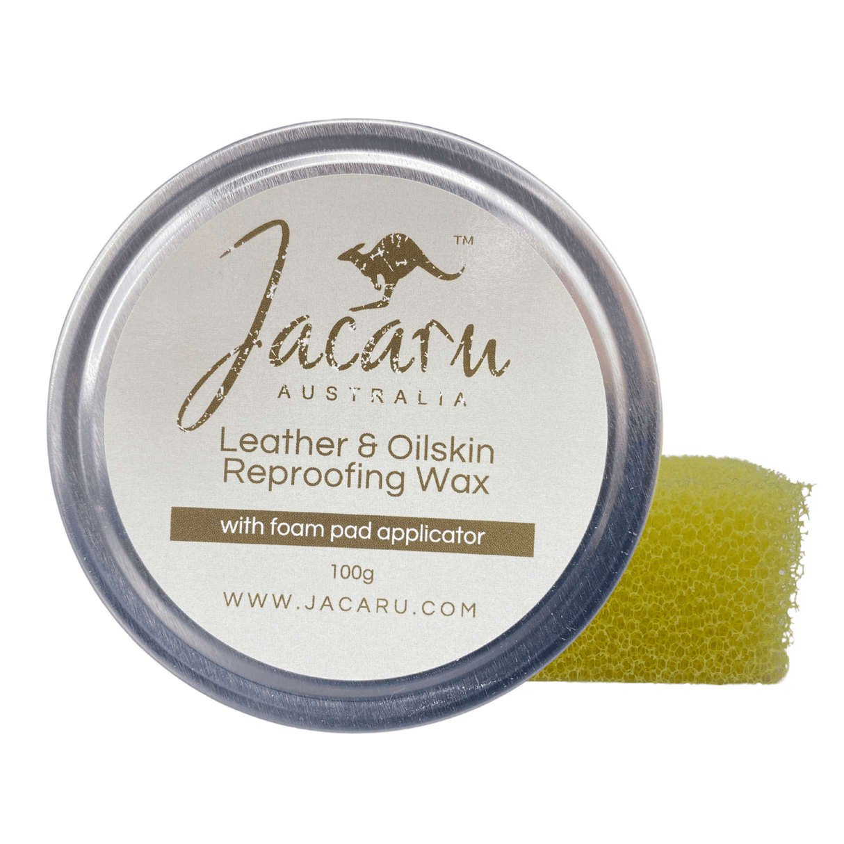 100g JACARU Oilskin Reproofer Waxed Cotton Reproofing Wax Leather Shoes Hats