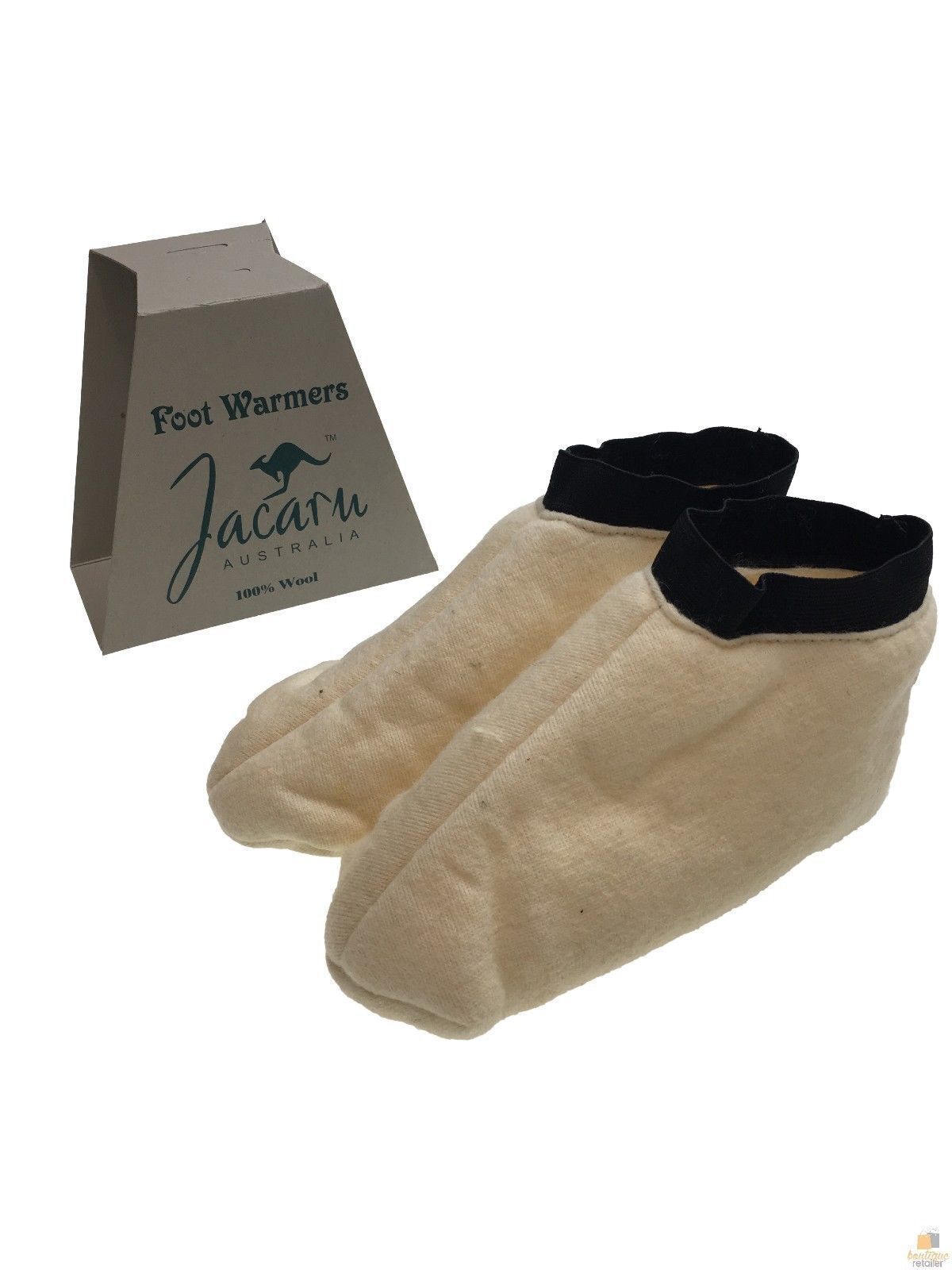 JACARU 100% Australian Sheepskin Wool Slippers Foot Warmers Winter Warm Washable