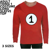 Dr. Seuss Adult Cat In The Hat Thing 1 Dr Seuss Red Top Party Costume Book Week