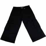 Mens 3/4 Self Stripe CARGO SHORTS Long Pants 100% COTTON