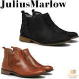 JULIUS MARLOW Abort Leather Boots Slip On Dress Work Formal Casual Shoes Chelsea