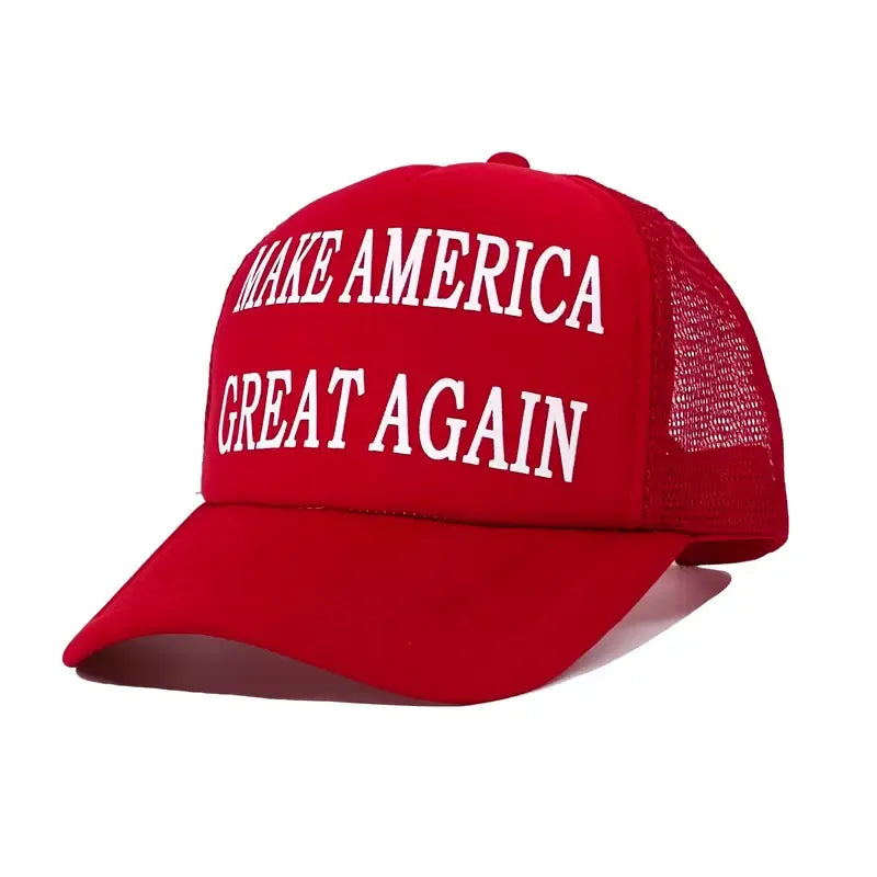 Make America Great Again Baseball Cap Donald Trump Party Costume Hat in Red/White