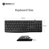 Office Lite 2 Classic Wired Keyboard Quiet w/ Low Profile Hot Keys