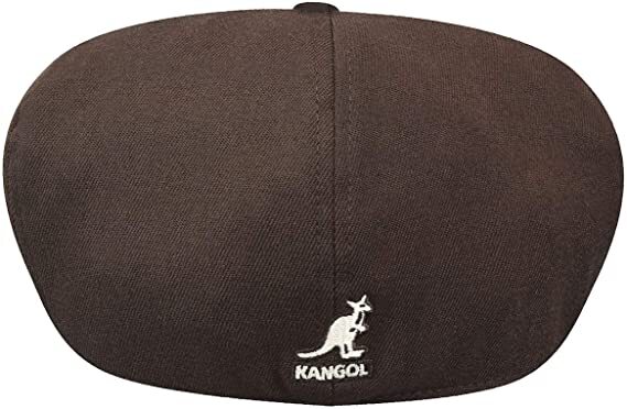 KANGOL Wool Flexfit 504 Ivy Cap Newsboy Driving Hat Flat - Brown - L/XL