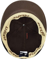 KANGOL Wool Flexfit 504 Ivy Cap Newsboy Driving Hat Flat - Brown - L/XL