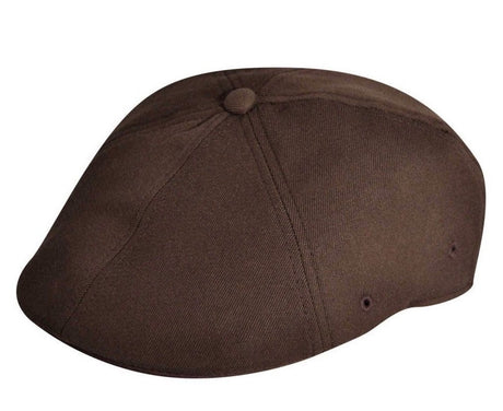 KANGOL Wool Flexfit 504 Ivy Cap Newsboy Driving Hat Flat - Brown - S/M