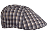 KANGOL Plaid 504 Ivy Cap Newsboy Flat Hat K1359FA Flexfit - Grey Check - L/XL