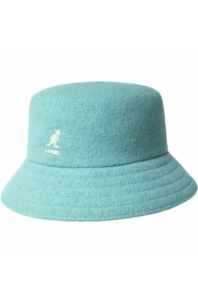 Kangol Mens Lahinch Bucket Hat Warm Winter Outdoor Cap - Blue Tint - XL