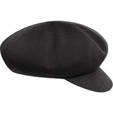 Kangol Tropic Halifax Military Hat Beret Newsboy Flat Cap - Black