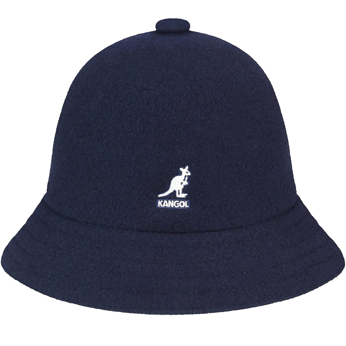 Kangol Wool Casual Unisex Bucket Hat Winter Warm Cap - Dark Blue