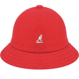 Kangol Wool Casual Unisex Bucket Hat Winter Warm Fashion Cap - Red