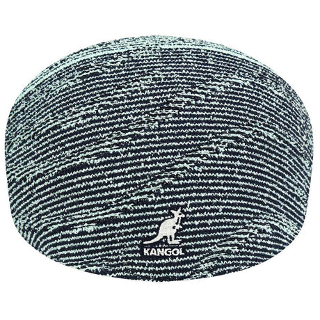 Kangol Mens Wavy Stripe 507 Flat Ivy Cap Classic Fabric Hat - Blue Tint Multi