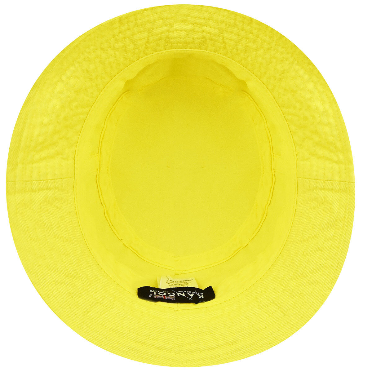 Kangol Washed Bucket Hat Summer Cap Outdoor Camping - Lemon Sorbet - L