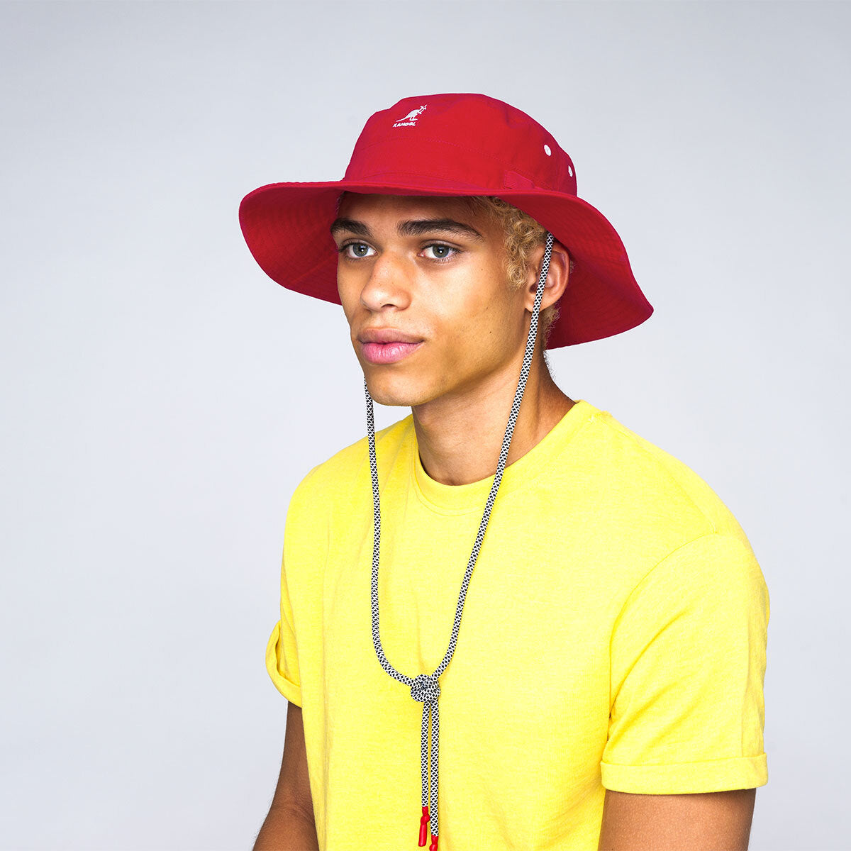 Kangol Utility Cords Jungle Hat Camping Sun Protection Fishing Cap - Red