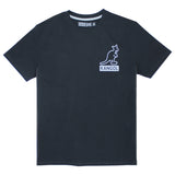 Kangol Big Logo Short Sleeve Tennis T-Shirt Top - Black