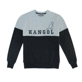 Kangol Mens Clay Courts Popover Crewneck Fleece Jumper - Black