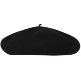 Kangol Anglobasque French Beret 100% Wool British Party Hat - Black