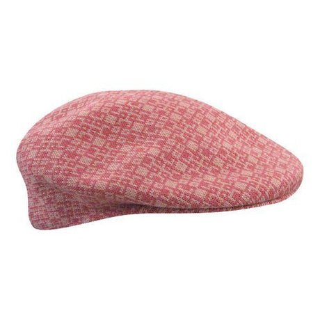 Childrens Kangol Escher Check 504 Kids Hat - Pink