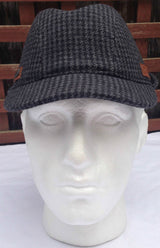 KANGOL Angle Tweed Havelock Hat - BLACK K0741LX Winter Wool Earlap MADE IN ITALY