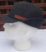 KANGOL Angle Tweed Havelock Hat - BLACK K0741LX Winter Wool Earlap MADE IN ITALY