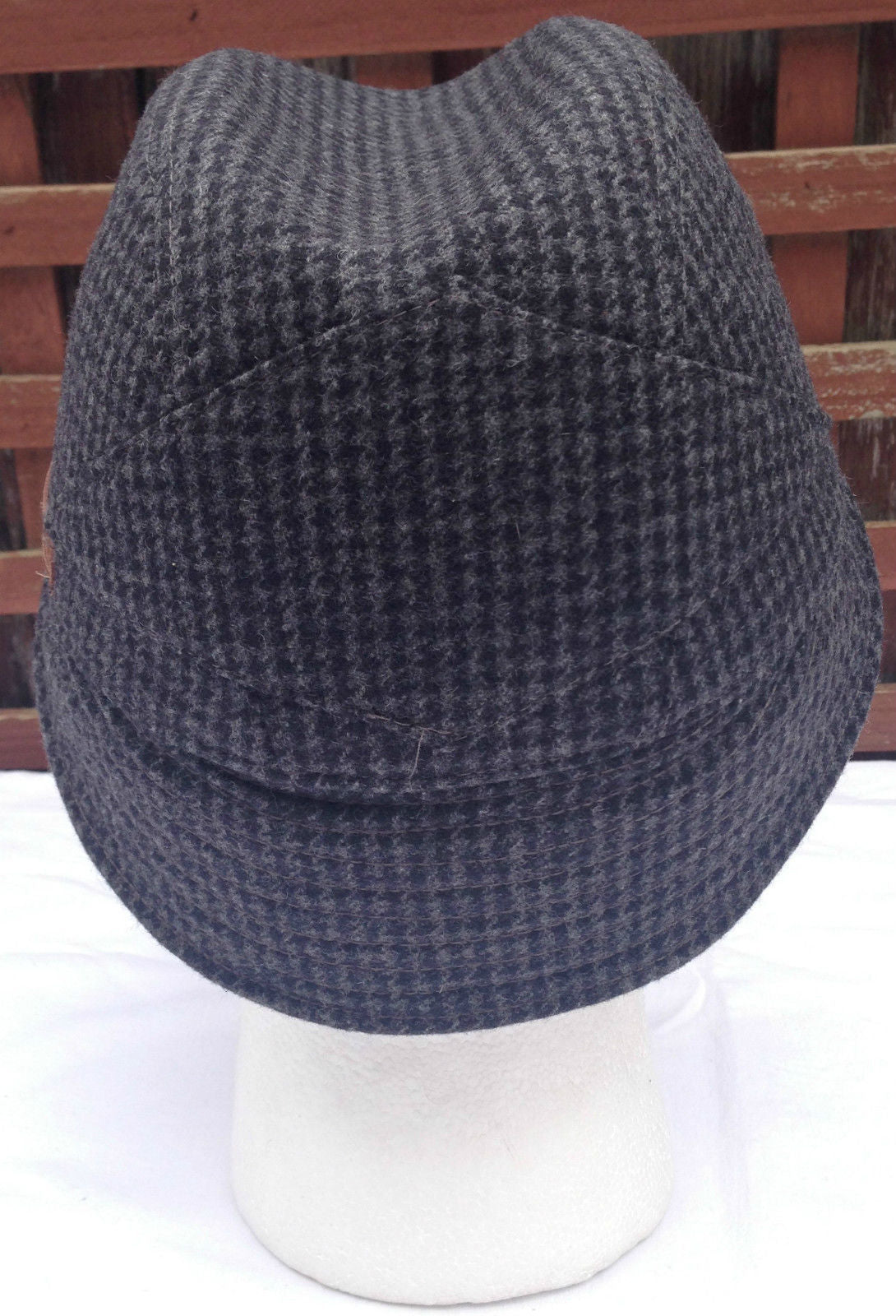 KANGOL Angle Tweed Havelock Hat - BLACK K0741LX Winter Wool Earlap MADE IN ITALY