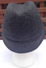 KANGOL Angle Tweed Havelock Hat - BLACK K0741LX Winter Wool Earlap MADE IN ITALY