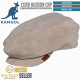 KANGOL Cord Hudson Cap K0763FA sboy Driving English Style Hat - Beige Sand