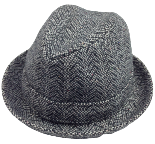 KANGOL Kids Herringbone Player Trilby Hat K0795KK Brimmed Fedora Childrens Cap