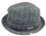 KANGOL Kids Herringbone Player Trilby Hat K0795KK Brimmed Fedora Childrens Cap