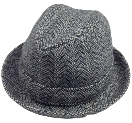 KANGOL Kids Herringbone Player Trilby Hat K0795KK Brimmed Fedora Childrens Cap