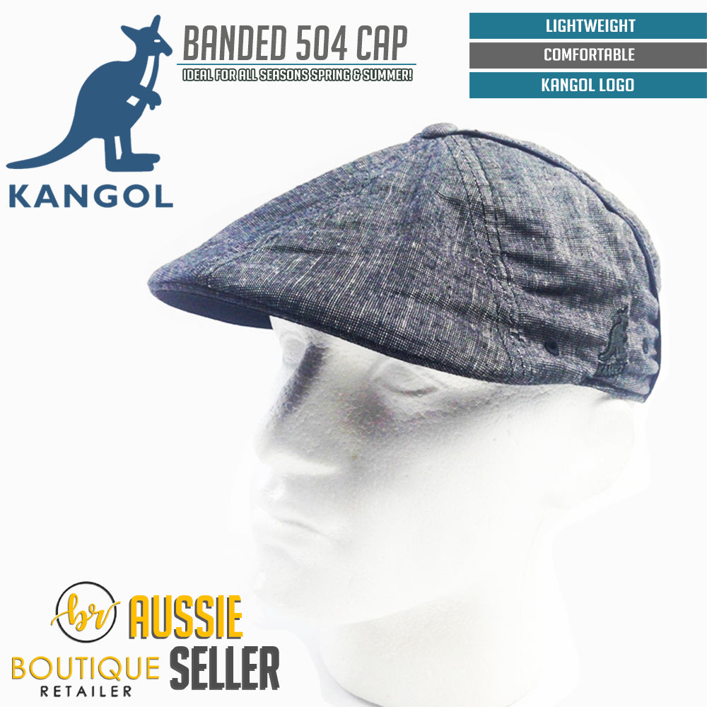 KANGOL Mens Banded 504 Ivy Hat Cap K1015FA Flexfit sboy - Black