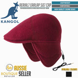 KANGOL Aerial7 Wool Earlap 507 Ivy Cap w/ Headphones Wool Hat in GIFT BOX - Black