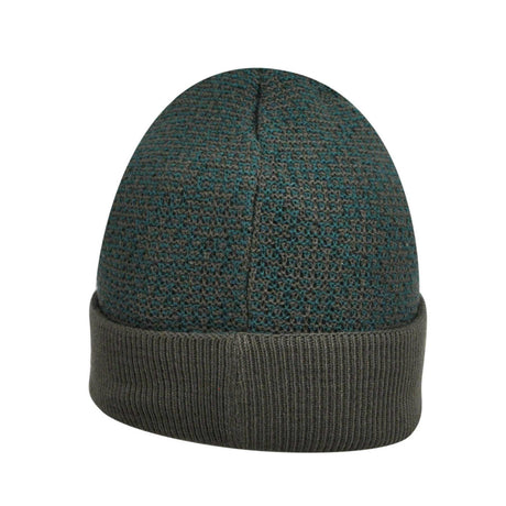 KANGOL Lozenge Pull On Beanie Jacquard Knitted Warm Winter Hat - Dark Flannel