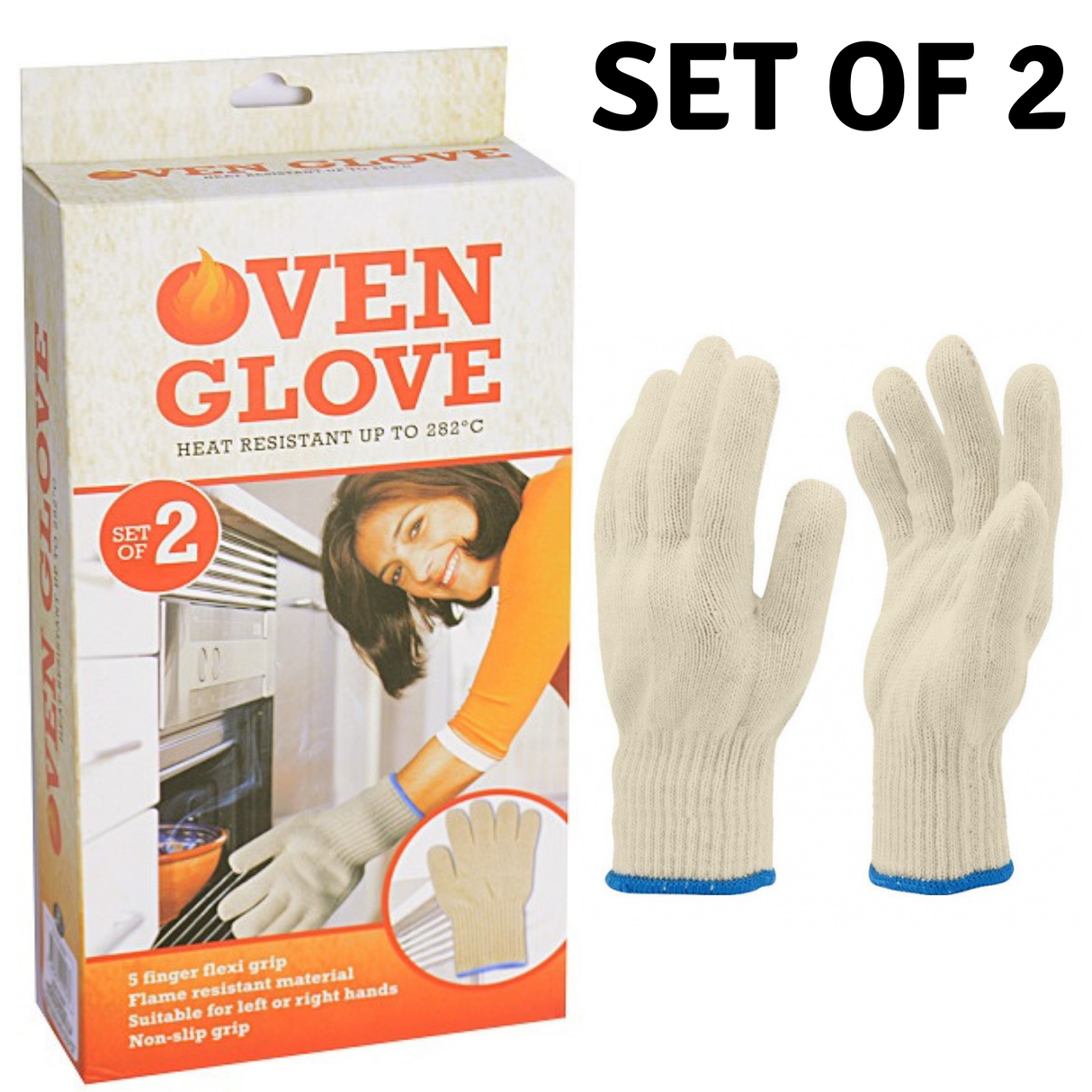 OVEN GLOVE Kitchen Mitt Heat Gloves Heat Insulated Hot Oven Surface Handler