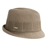 KANGOL Lace Panel Duke Hat K0593FA Trilby Fedora Stingy Brim - Mousse - M