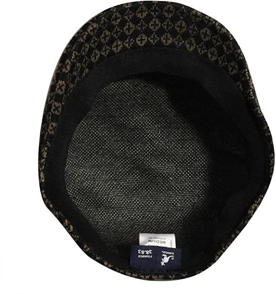 KANGOL Jacquard 507 Ivy Cap Driving Wool Blend Hat - Tic Tac Jac Black