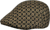 KANGOL Jacquard 507 Ivy Cap Driving Wool Blend Hat - Tic Tac Jac Black