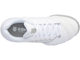 K-Swiss Womens Bigshot 4 AC Tennis Shoes - White/Silver