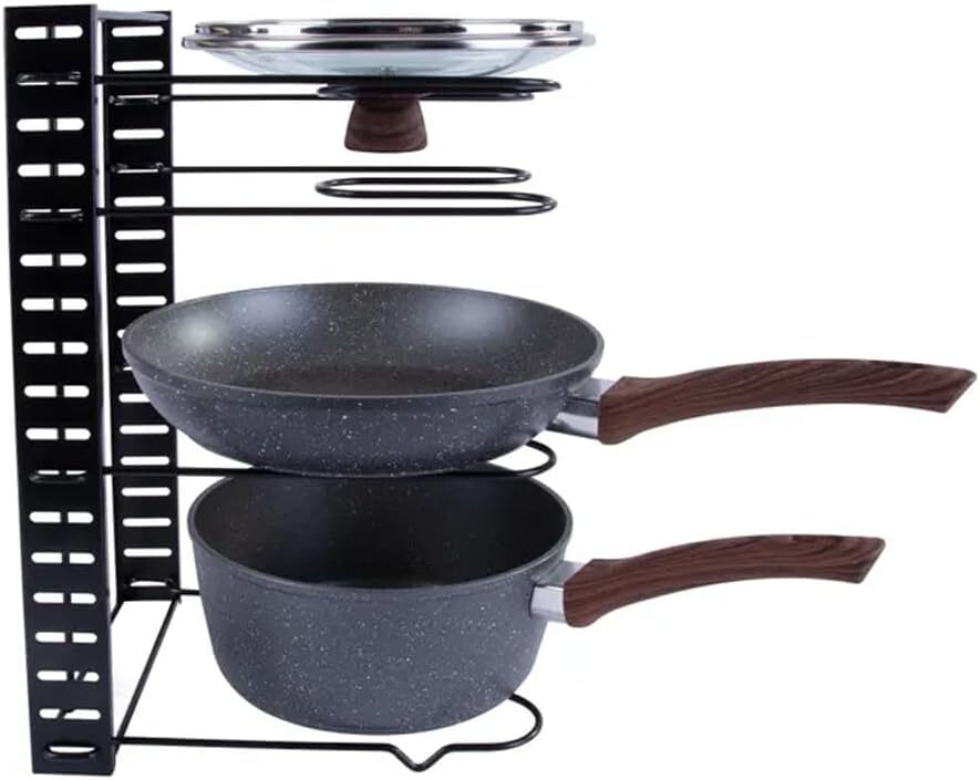 38cm Kitchen Pot/Pan/Lid Holder Cupboard Single Organiser Rack Organizer