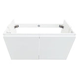 Kwiksemble DIY 600mm Wall Mounted & Hung Bathroom Vanity Cabinet - White