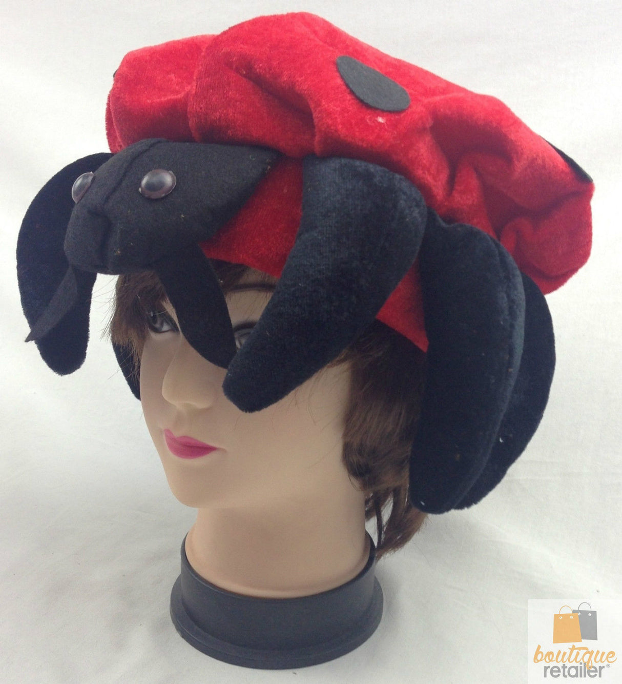 LADYBUG HAT Animal Novelty Cap Party Wear Fancy Dress Costume Accessory