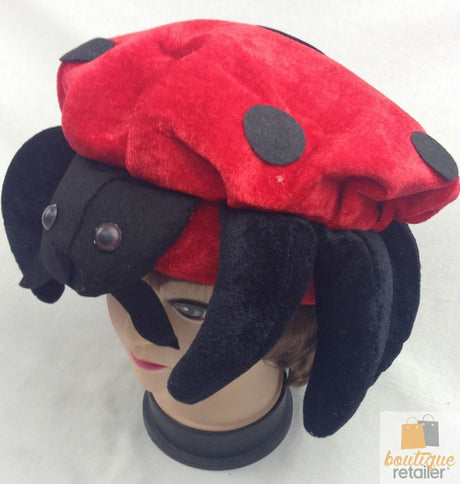 LADYBUG HAT Animal Novelty Cap Party Wear Fancy Dress Costume Accessory