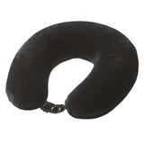 Lewis N. Clark Memory Foam Travel Pillow Airplane Support Car Flight  - Black