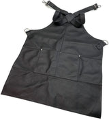 BUFFALO LEATHER APRON Cooking Chef Hairdresser Waterproof Durable Quality - Black