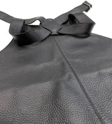 BUFFALO LEATHER APRON Cooking Chef Hairdresser Waterproof Durable Quality - Black