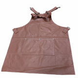 BUFFALO LEATHER APRON Cooking Chef Hairdresser Waterproof Durable Quality - Tan