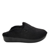 Alegria Womens Leisurelee Open Back Slippers Scuffs Moccasins - Black