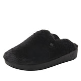 Alegria Womens Leisurelee Open Back Slippers Scuffs Moccasins - Black